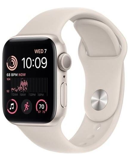 Apple Watch Series SE Gen 2 40 мм Starlight Aluminium Case, Starlight Sport Band (S/M)