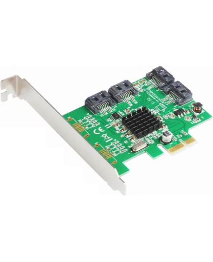 Контроллер ORIENT M9215S PCI-Ex v2.0, SATA3.0 6Gb/s, 4int port, поддержка HDD до 8TB, Marvell 88SE9215 chipset, oem