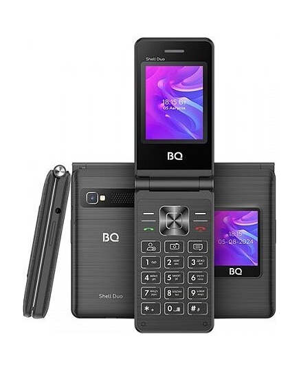 Мобильный телефон BQ 2412 Shell Duo Black