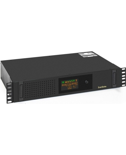 ИБП ExeGate ServerRM UNL-2000.LCD.AVR.2SH.3C13.USB.2U (EX293851RUS) 2000VA/1200W Black