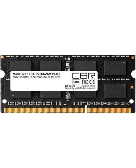 ОЗУ CBR CD4-SS16G26M19-01 DDR4 SODIMM 16GB PC4-21300, 2666MHz, CL19, 1.2V