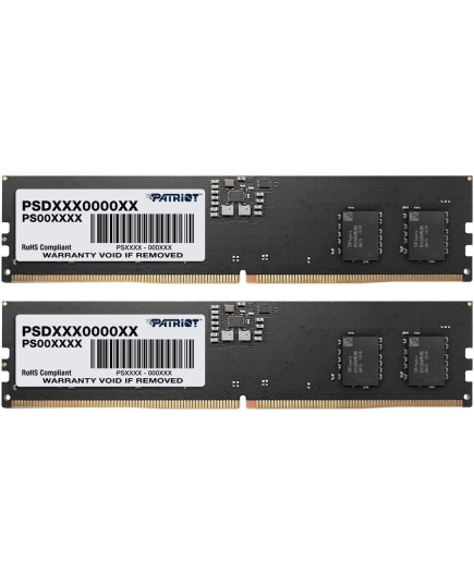 ОЗУ Patriot Signature (PSD516G4800K) DDR5 2x8Gb 4800MHz RTL PC5-38400 CL40 DIMM ECC 288-pin 1.1В