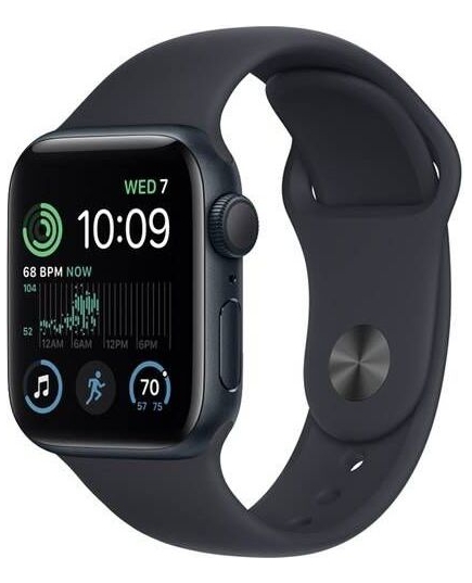 Apple Watch Series SE Gen 2 40 мм Midnight Aluminium Case, Midnight Sport Band (S/M)