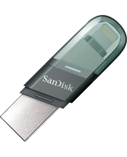 USB-флешка Sandisk 256Gb iXpand Flip SDIX90N-256G-GN6NE USB3.1 зеленый/серебристый