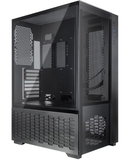 Корпус Raijintek Paean Premium 0R20B00208, black, Aluminum, ATX/Micro ATX/Mini-ITX, USB3.0x2, Type Cx1, HD Audiox1