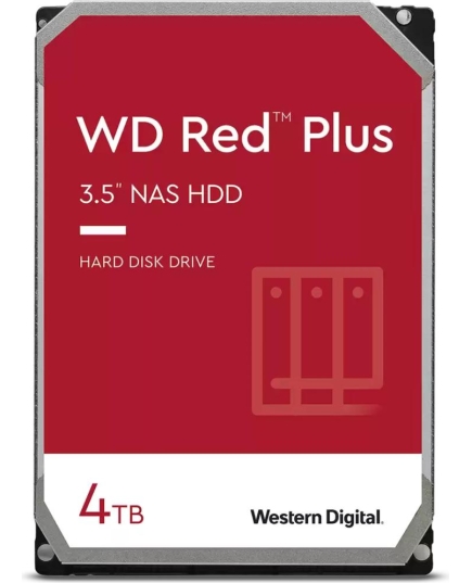 HDD WDC Red Plus WD40EFPX SATA 4TB 6GB/S 256MB