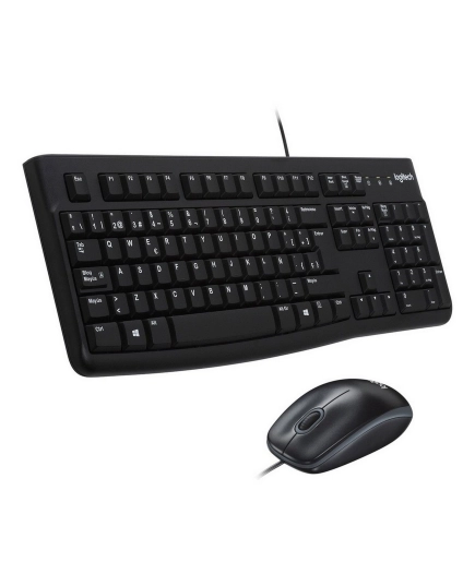 Клавиатура+мышь Logitech MK120 (920-002562) клав:черный мышь:черный/серый USB