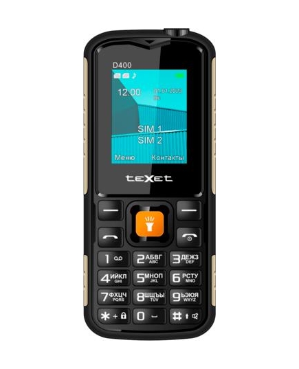 Мобильный телефон teXet TM-D400 черный