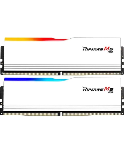 ОЗУ G.SKILL Ripjaws M5 RGB (F5-6400J3239G32GX2-RM5RW) 64GB (2x32GB) DDR5 6400MHz CL32 (32-39-39-102) 1.4V / White