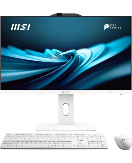 Моноблок MSI Pro AP242P 14M-668XRU (9S6-AE0622-668) 23.8" Full HD i7 14700 (2.1) 16Gb SSD512Gb UHDG 770 noOS GbitEth WiFi BT 120W клав. мышь Cam белый