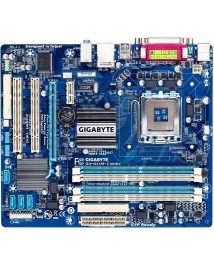 Материнская плата Gigabyte GA-G41M-Combo-GQ, Socket 775, Intel G41+ICH7, 2xDDR3-1066+2xDDR2-1066, D-SUB, 1xPCI-Ex16, 1xPCI-Ex1, 2xPCI, 4xSATA2, 1xIDE