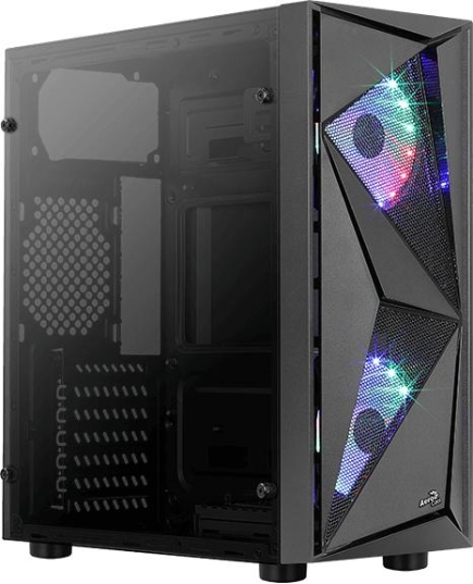 Корпус AeroCool Glider Cosmo (ATX, Glass Window, USB3.0 x1, USB2.0 x2, 120mm FRGB Cosmo Fan x2)