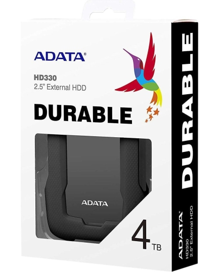 Внешний HDD 4TB A-DATA HD330 (AHD330-4TU31-CBK), 2,5", USB 3.1, черный