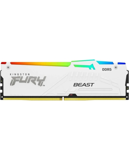 ОЗУ Kingston Fury Beast KF564C32BWEA-16 DDR5 - 1x 16ГБ 6400МГц, DIMM, White, Ret