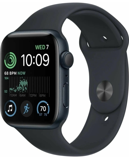 Смарт-часы Apple Watch SE 2023 A2722 (MR9Y3LL/A) 40мм OLED корп.темная ночь Sport Loop рем.темная ночь разм.брасл. 130-200мм