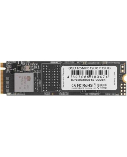 SSD AMD Radeon R5 Client SSD R5MP512G8 M.2 2280 512GB PCIe Gen3x4 with NVMe, 3D TLC, RTL (183474)