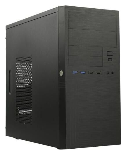 Корпус InWin ES555BK (6188250) PM-450ATX U3*2+TypeC*2+2*combo Audio