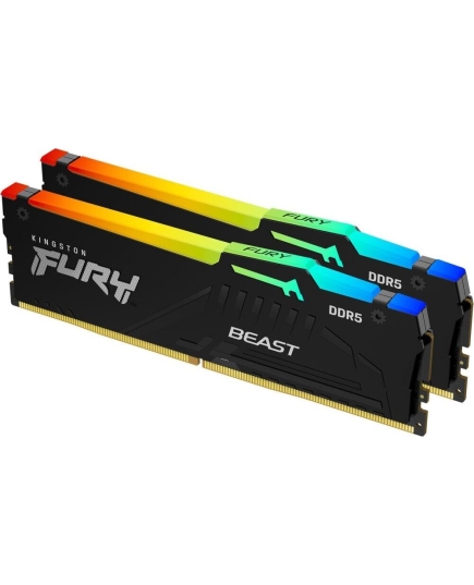 ОЗУ Kingston FURY Beast RGB KF552C40BBAK2-64 64GB 5200MT/s DDR5 CL40 DIMM (Kit of 2)