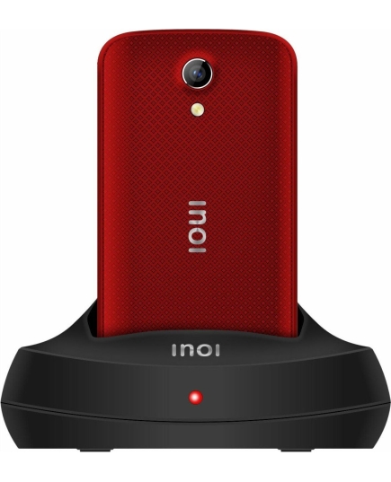 Мобильный телефон INOI 247B Red с док-станцией, 2 SIM, экран 2.4", TN (TFT), 320x240, камера 0.1 Мп, Bluetooth, FM-радио, 800 мА*ч, фонарик