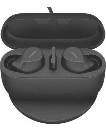 Гарнитура Jabra Evolve 2 Buds, для компьютера/мобильных устройств, внутриканальные, bluetooth, черный