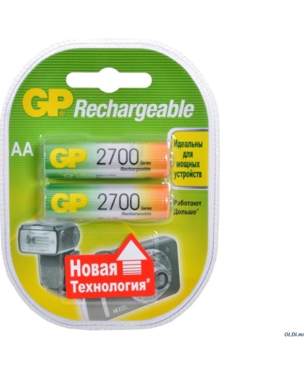 Аккумулятор GP AA2700mAh/2BL пластик