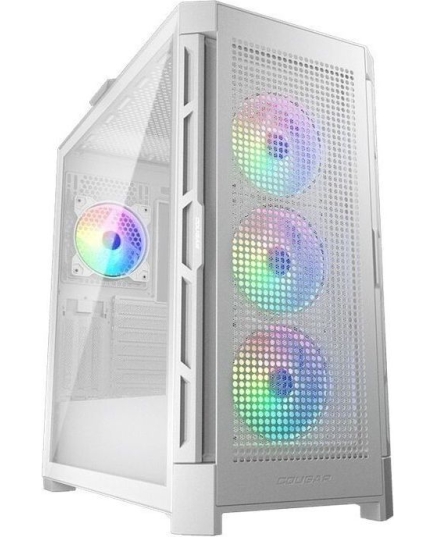 Корпус Cougar Airface Pro RGB White, 4х120mm ARGB Fan, ARGB Fan Hub, без БП, белый, E-ATX