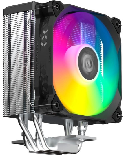 Кулер PentaWave PC-Z04E SRB ARGB LGA115X/1200/1700/AM4/AM5 (TDP 220W, 1*120mm ARGB PWM Fan, 4 тепловые трубки 6мм, 600-1850RPM)