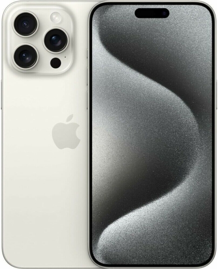 Смартфон Apple iPhone 15 Pro Max A3105 MU6V3J/A 512Gb белый титан 3G 4G 1Sim 6.7" iOS 17 802.11 a/b/g/n/ac/ax NFC GPS