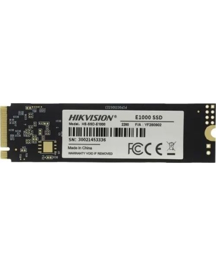 SSD Hikvision E1000 Series (HS-SSD-E1000/512G) 512GB, PCI-E 3.0 x4, up to 2000/1610MBs, 3D TLC, NVMe, 22x80mm