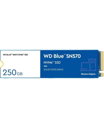 SSD WD SN570 (WDS250G3B0C) Original PCI-E x4 250Gb Blue M.2 2280