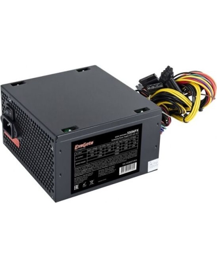 Блок питания Exegate 550NPX EX282071RUS 550W, ATX, black,12cm fan, 24p+4p, 6/8p PCI-E, 3*SATA, 2*IDE