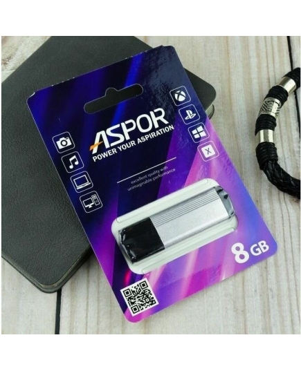 Flash Drive 128G USB 2.0 Aspor PK_TG121SL (серебро) нс