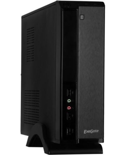 Корпус Exegate EX268688RUS MiniITX Exegate MI-207 Black, miniITX/mATX, , 2*USB, Audio