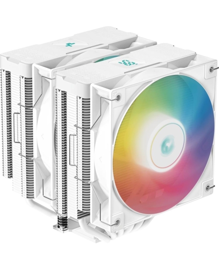 Вентилятор Deepcool AG620 Digital WH ARGB white Socket 115X/1700/1200/AM4/AM5, 120mm, 1950rpm, 29,4 дБ, 260W, PWM 4-pin, Al+Cu (R-AG620