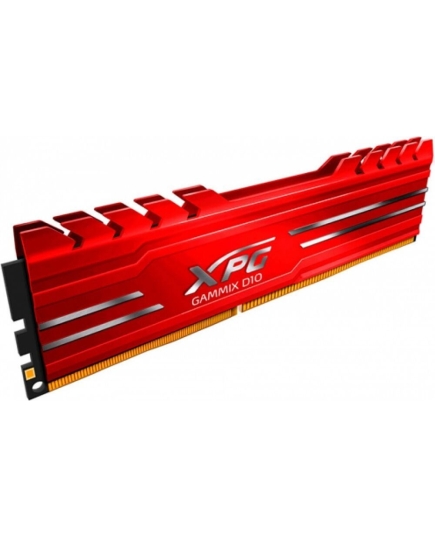 Модуль памяти AData 16GB DDR4 3000 DIMM XPG Gammix D10 Red Gaming Memory AX4U300016G16A-SR10 Non-ECC, CL16, 1.35V, Heat Shield, RTL