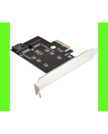 Переходник ExeGate EXE-509 EX283713RUS (M.2 B key - SATA + M.2 M Key - PCI-E x4, для установки SSD M.2 B key и M key в слот PCI-E)