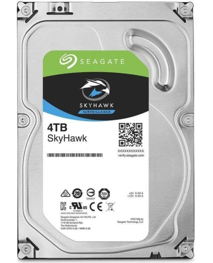 HDD Seagate Skyhawk (ST4000VX016) 4TB Serial ATA III, 5400 rpm, 256mb, для видеонаблюдения