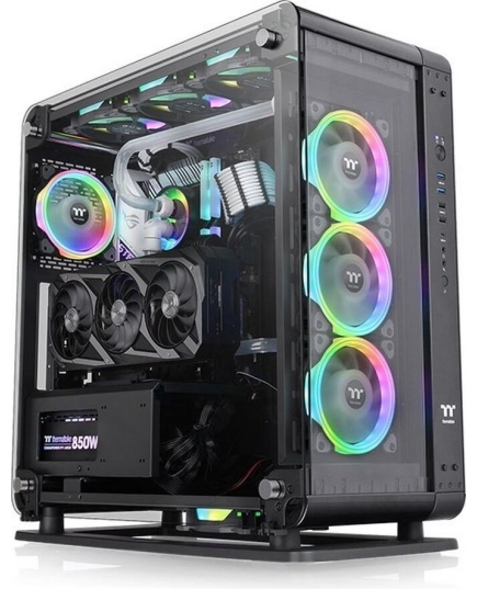 Корпус Thermaltake Core P6 TG CA-1V2-00M1WN-00 черный без БП ATX 18x120mm 12x140mm 2xUSB2.0 2xUSB3.0 audio bott PSU