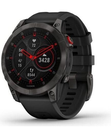 Smart-часы Garmin Epix Gen 2 Black,Carbone Gray DLC Ti w/Silicone Band EMEA (010-02582-11)