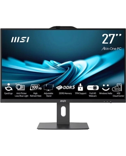 Моноблок MSI Pro AP272 14M (9S6-AF8321-627) Black 27" Full HD i7 14700/16Gb/SSD512Gb UHDG 770/DOS/k+m