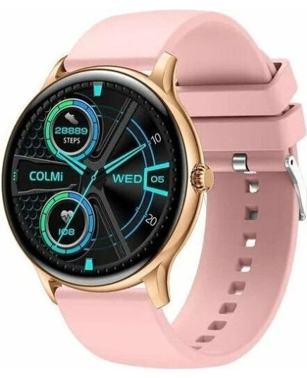 Smart-часы Colmi i10 Gold Frame Pink Silicone Strap