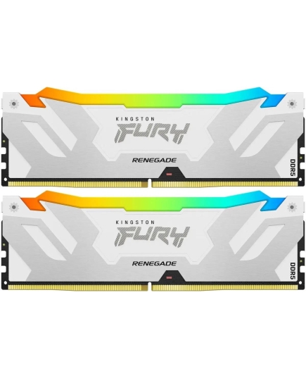 ОЗУ Kingston Fury Renegade KF576C38RWAK2-32 DDR5 - 2x 16ГБ 7600МГц, DIMM, White, Ret