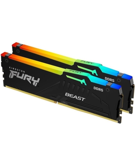 ОЗУ Kingston Fury Beast Black EXPO RGB KF556C36BBEAK2-32 32GB U-DIMM DDR5 , 5600МГц, CL36 (Kit of 2)