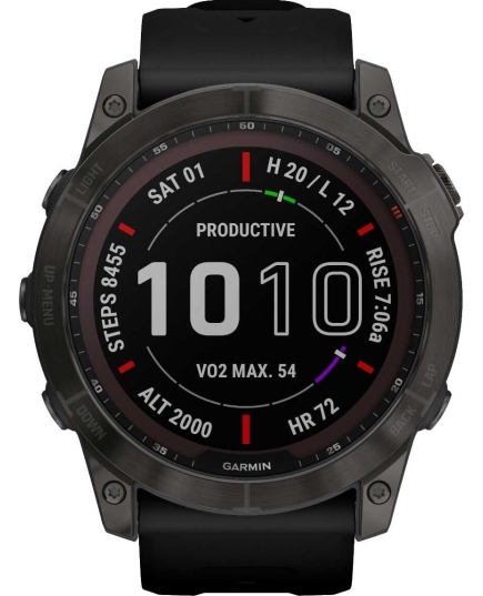 Smart-часы Garmin Fenix 7X Solar Gray w/Black band (010-02541-01)