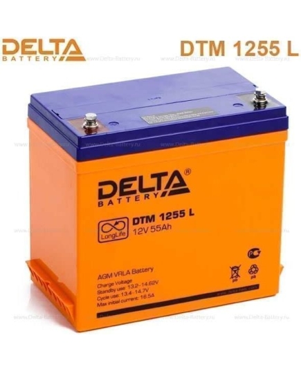 Батарея для ИБП Delta DTM 1255 L 12В 55Ач