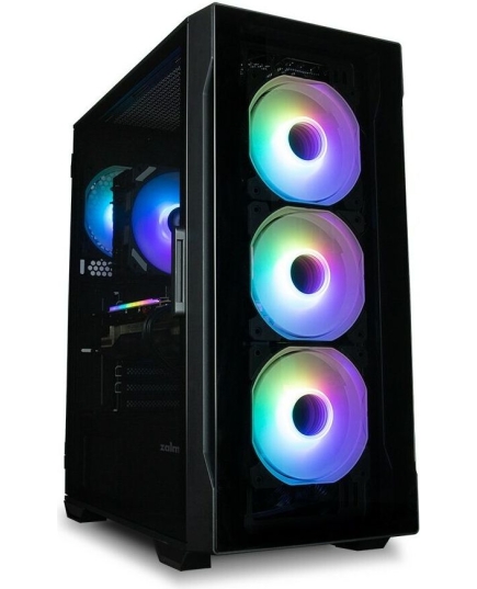 Корпус Zalman I3 Neo TG Black MidiTower (ATX, front mesh, TG window, USB2.0 x1, USB3.0x2, 4x120mm RGB fan, без БП)