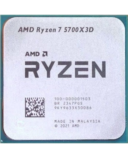 Процессор AMD Ryzen 7 5700X3D Oem (100-000001503) Base 3,00GHz, Turbo 4,10GHz, Without Graphics, L3 96Mb, TDP 105W, AM4