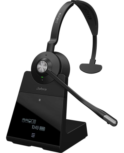 Гарнитура Jabra Engage 75 Convertible, для компьютера, накладные, bluetooth, моно, черный/серебристый