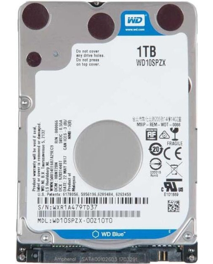 HDD Western Digital WD Blue WD10SPZX 2,5" 1.0TB 5400rpm Sata3 128MB