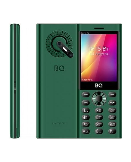 Мобильный телефон BQ 2832 Barrel XL Green+Black